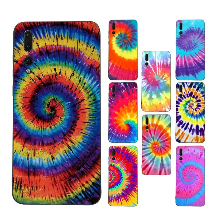 

Abstract Rainbow Ripple Art Phone Case For Huawei P9 P10 P30lite p30 20pro p40lite P30 Soft Silicone Capa