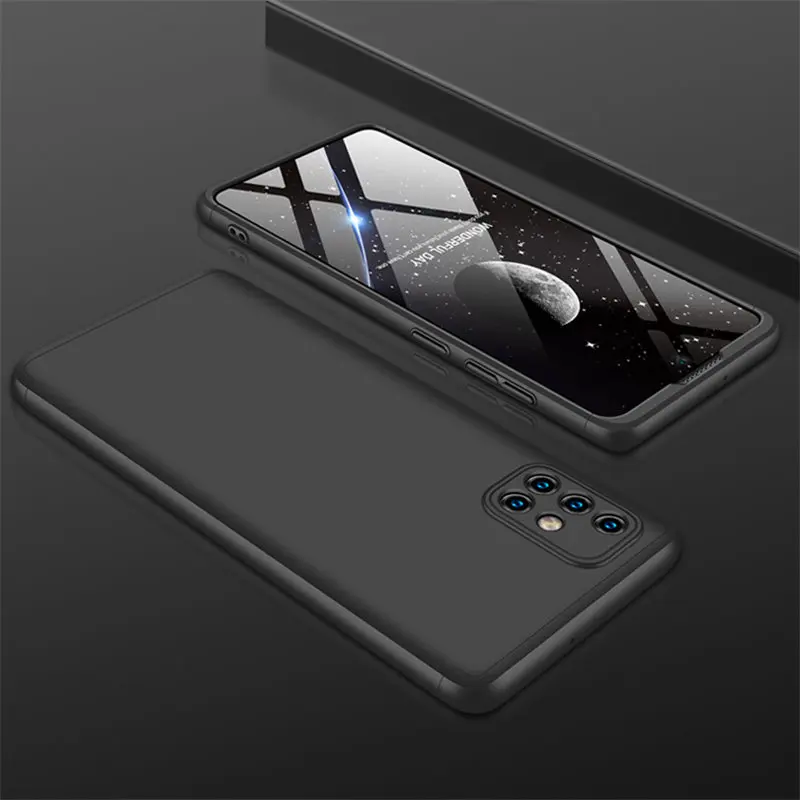 

For Samsung A71 A715 A715F Case 360 Degree Full Protection Hard Cover Case for Samsung Galaxy A71 Phone Cover with Glass Film