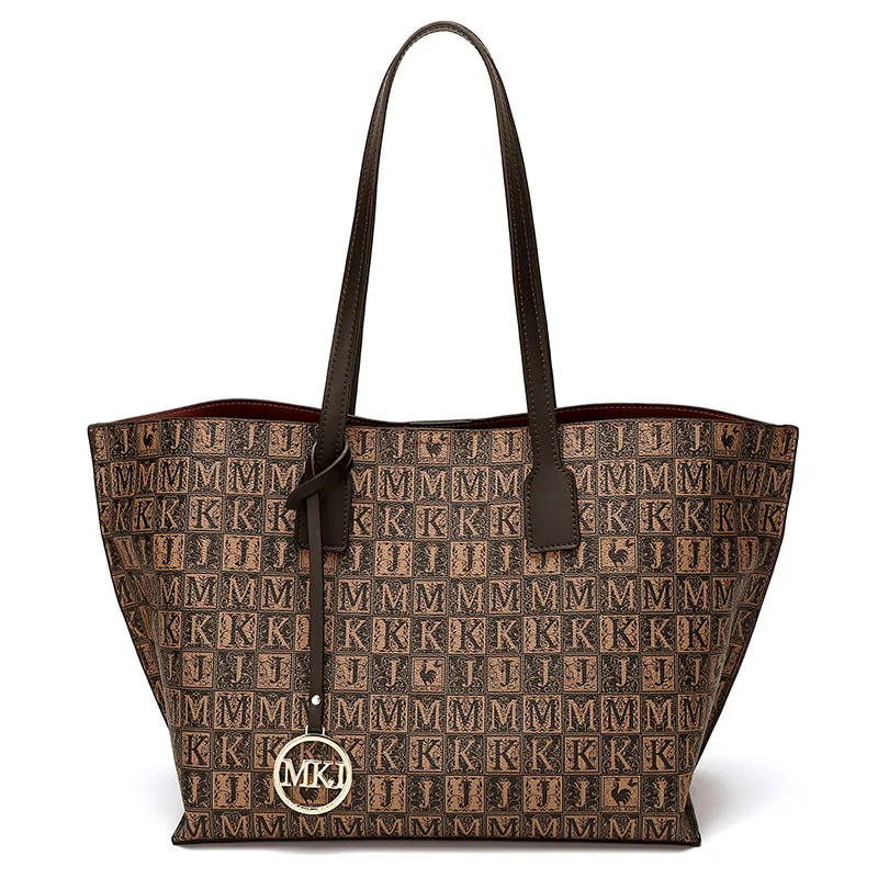 

Genuine Leather Ladies Luxury Handbag 2021 New Fashion Leather Large Capacity One-shoulder Tote Bag Bolsos Marca Mujer Lujo Cc