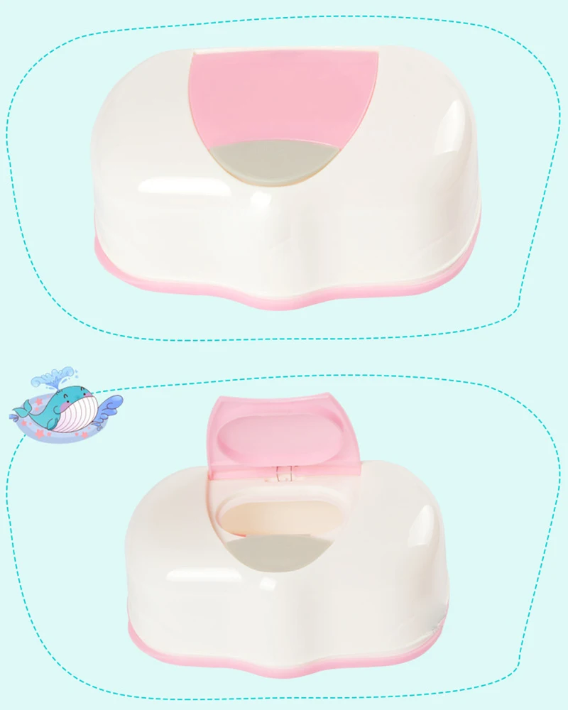 Коробка для влажных салфеток Пластик Автоматический чехол реальные ткани