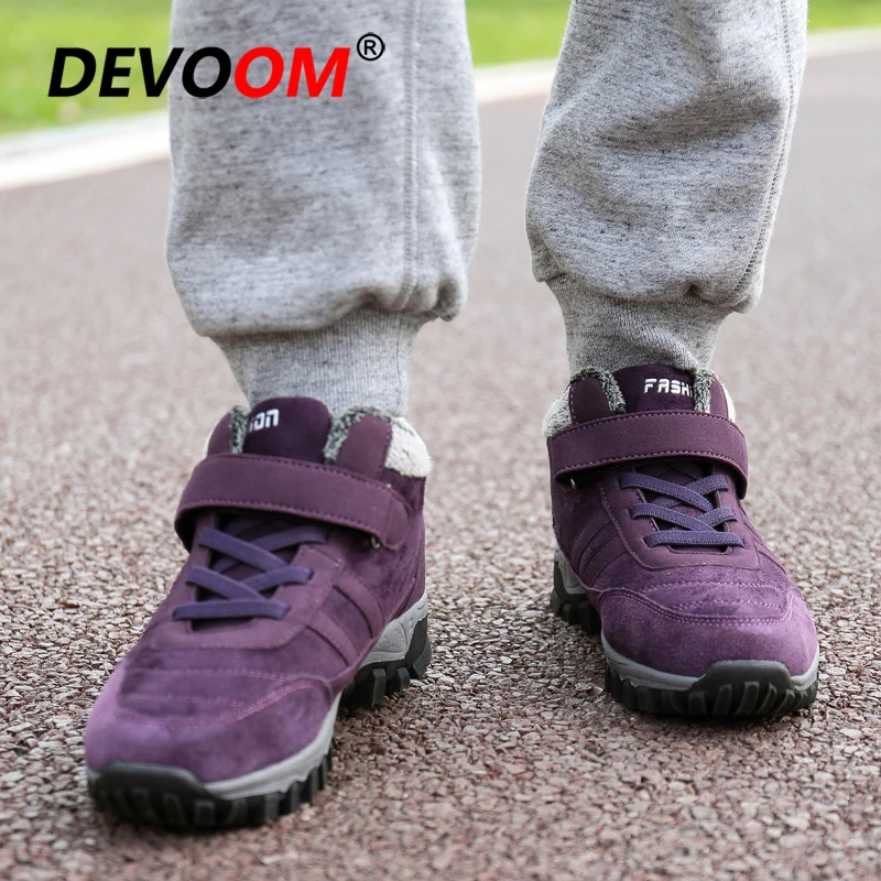 Зимняя походная обувь для улицы мужчин и женщин теплые водонепроницаемые