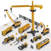 9 styles alloy engineering car truck toys crane bulldozer excavator forklift vehicles educational toys for boys kids gift