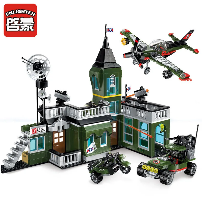 Ww2 военные танки транспортного средства совместимого с комплекты Строительные