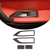 4pcs for ferrari 458 2011 2016 real carbon fiber car styling inner door handle cover trim frame sticker interior accessories