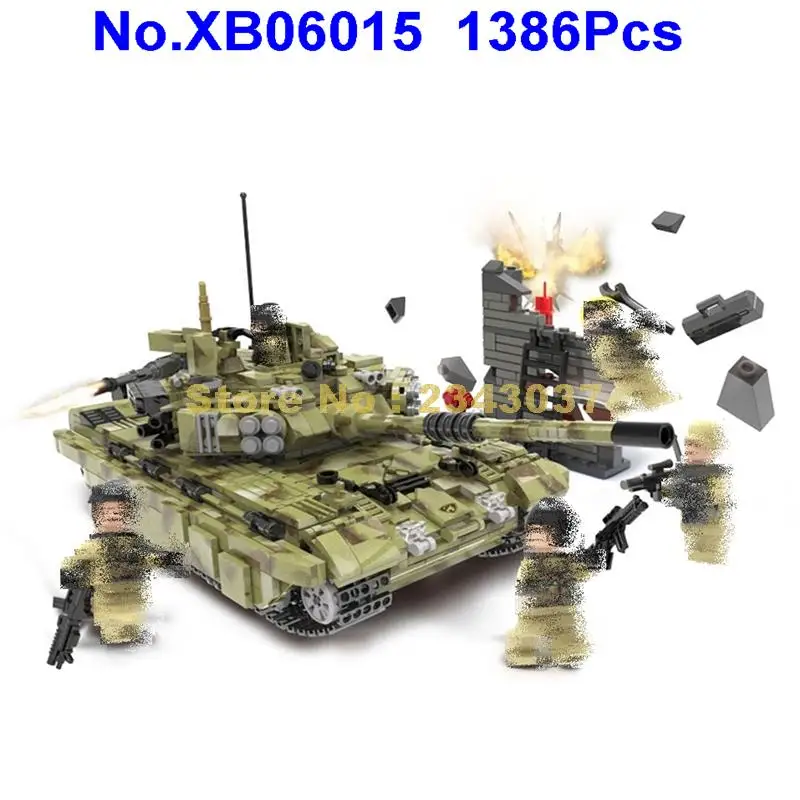 Xb06015 1386 Шт Военный Танк Скорпион Тигр строительный блок 5 фигурок игрушка