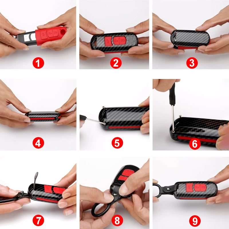 Чехол для автомобильного смарт-ключа силиконовый 3 кнопки