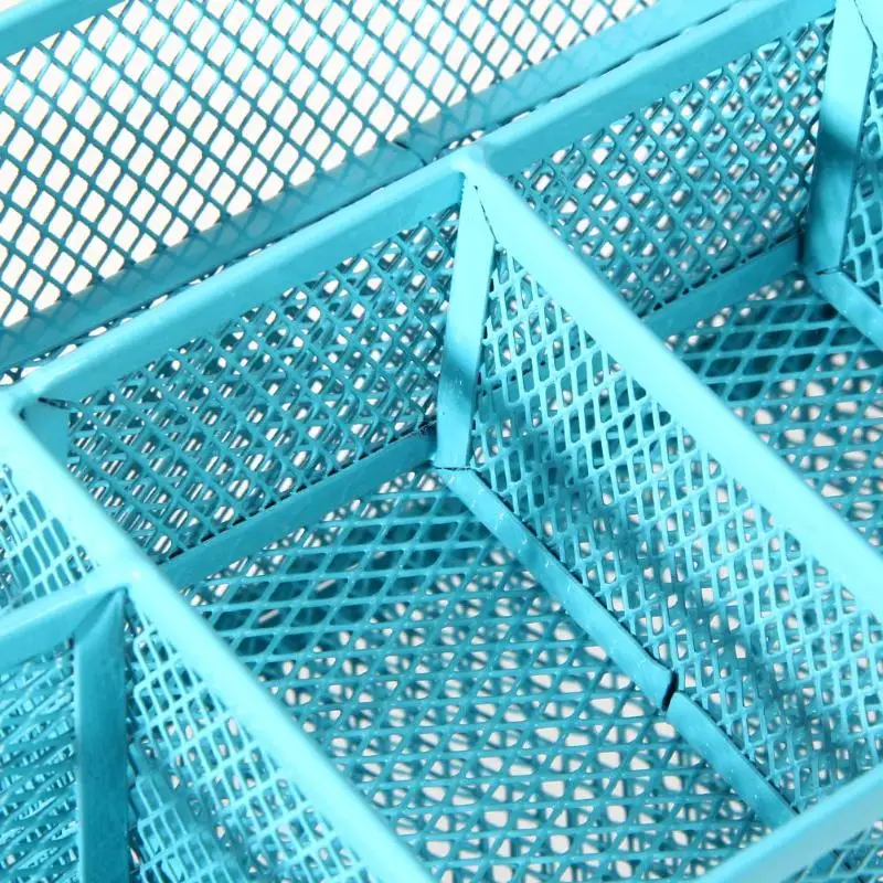 9 ячеек металлический Настольный органайзер сетка карандаш ручка разное значок