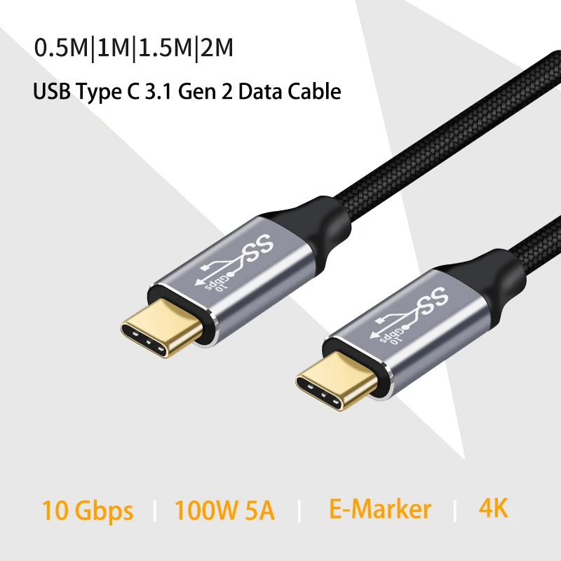 кабель usb type c 5 а 4k 60 гц usb 31 gen 2 10 гбитс каб
