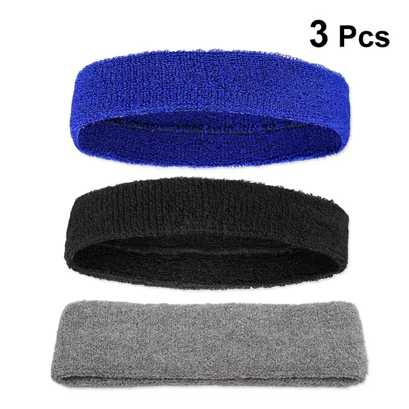3 шт. влагоотводящие спортивные хлопковые махровые повязки для футбола