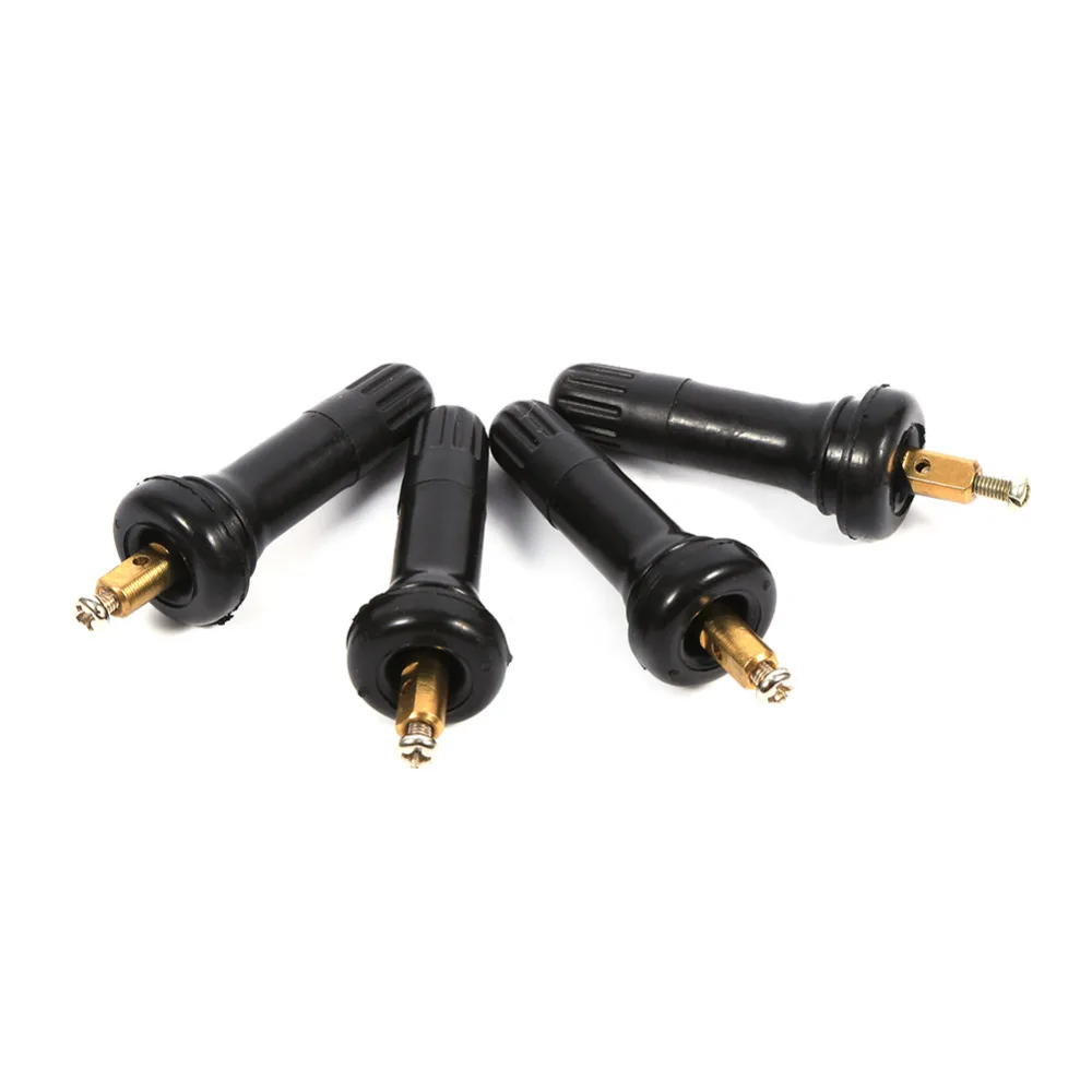 

4pcs TPMS Tire Pressure Monitoring System Anti-explosion Snap In Tire Valve Stems Car Accessories valve caps tpms valve