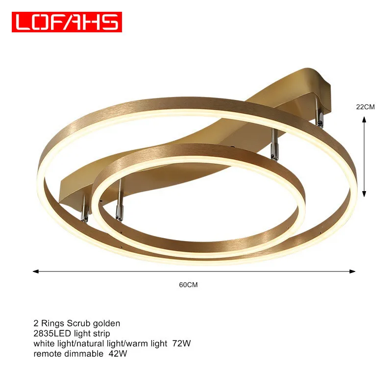6102-2 LOFAHS роскошный современный светодиодный Люстра для дома коммерческое освещение блеск для гостиной спальни конференц-зала люстры-потолок - Цвет абажура: 6102-2