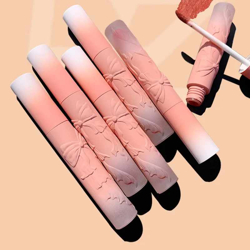 Бархатный матовый блеск для губ CVZ Бабочка нюдовый внешний вид стойкий