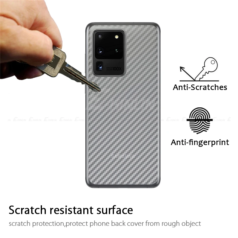 Углеродное волокно задняя крышка экрана протектор для Samsung Galaxy S21 S20 FE Ultra S10 5G Plus Note