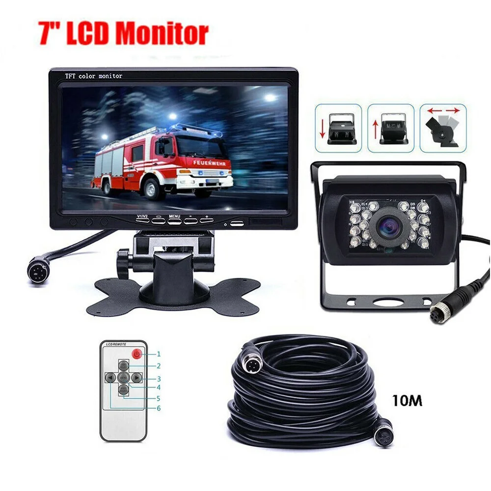 

Камера заднего вида автомобильная, 7 дюймов, 12 В/24 В