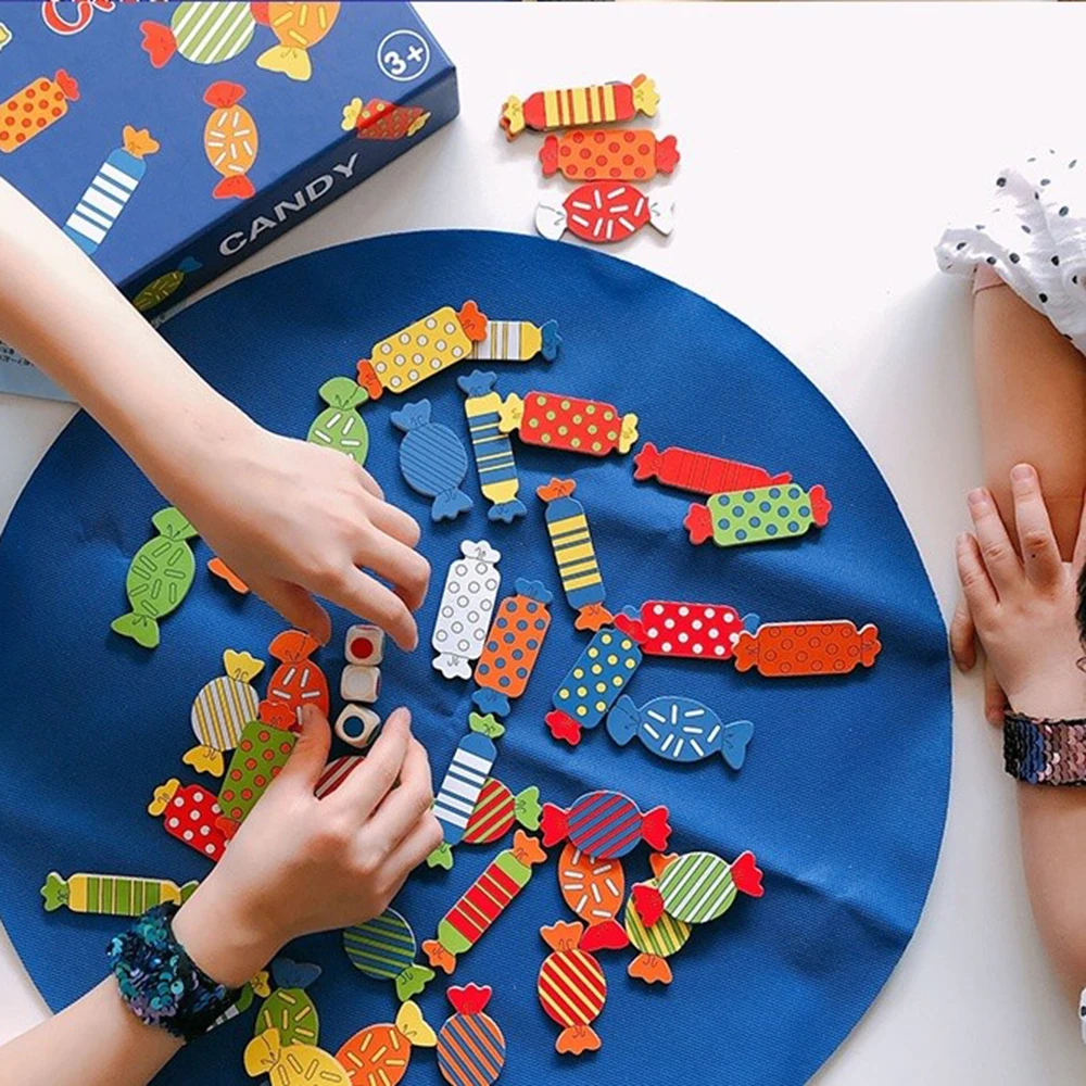 

Shape Matching Candy Graphics Recognition Parent-child Interactive Thinking Exercise Educational Toy for Active Brain Challenge