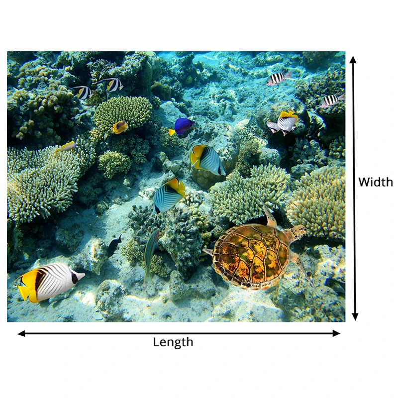 3D обои на заказ HD для подводного мира Коралловая черепаха ванной гостиной