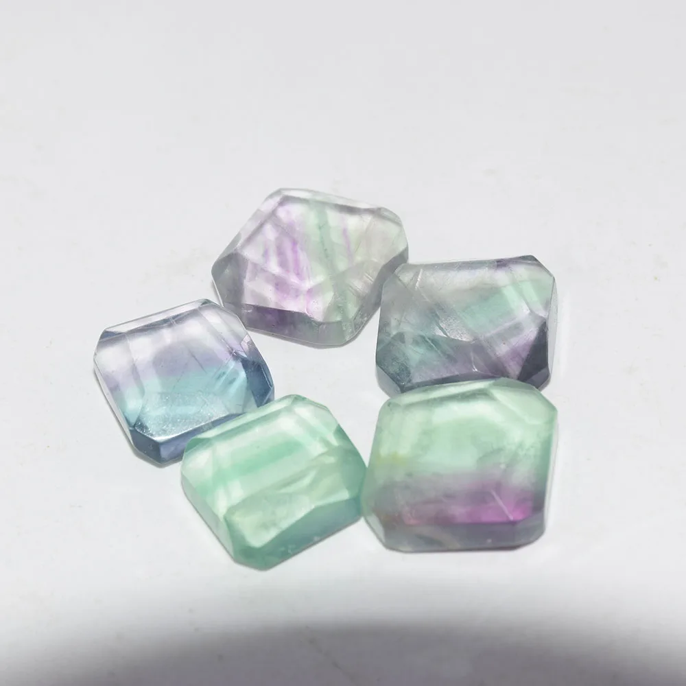 Модные ювелирные изделия натуральный зеленый флюорит Квадратный Кулон Femme 2019