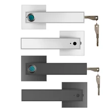 F180 Electronic Smart Lock Semiconductor Biological Fingerprint Handle Lock With Keys For Home Office Bedroom