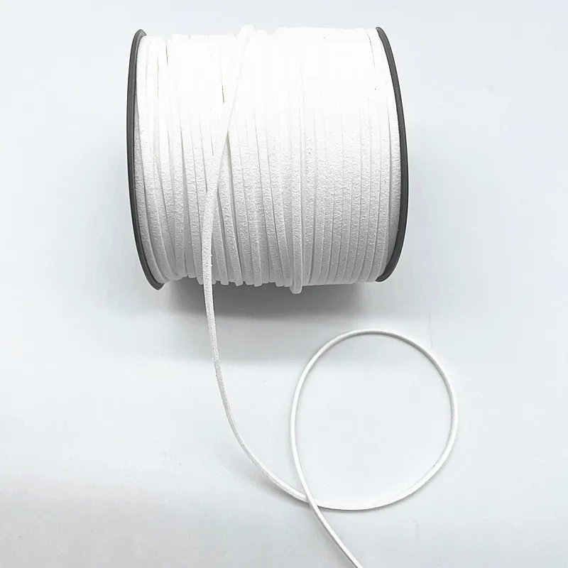5 ярдов 3 мм плоский плетеный ремень из искусственной замши кожаный Корейский