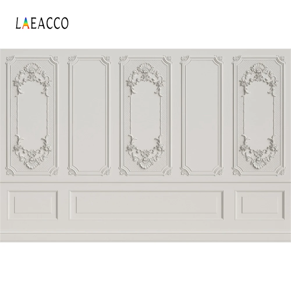 Фон для детской фотосъемки Laeacco с изображением белого дома резная стена |