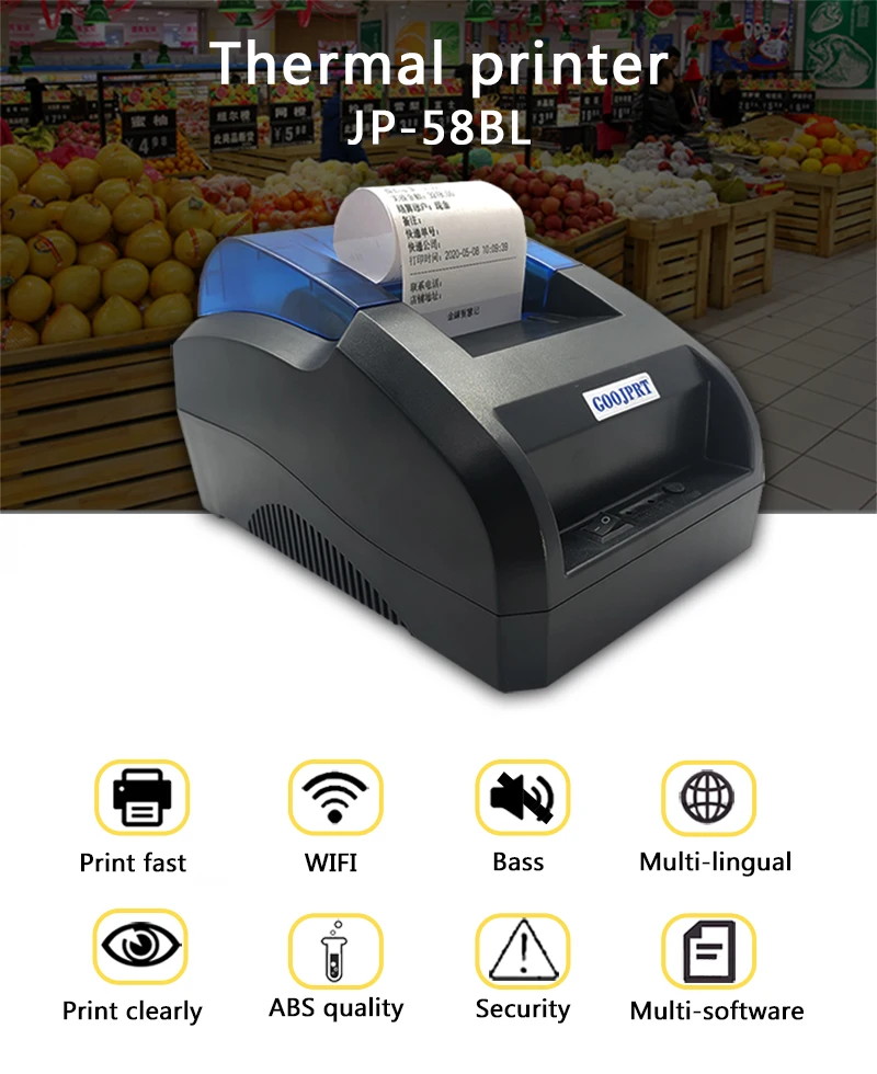 Бесплатная доставка 2-дюймового термального POS-принтера поставляется с