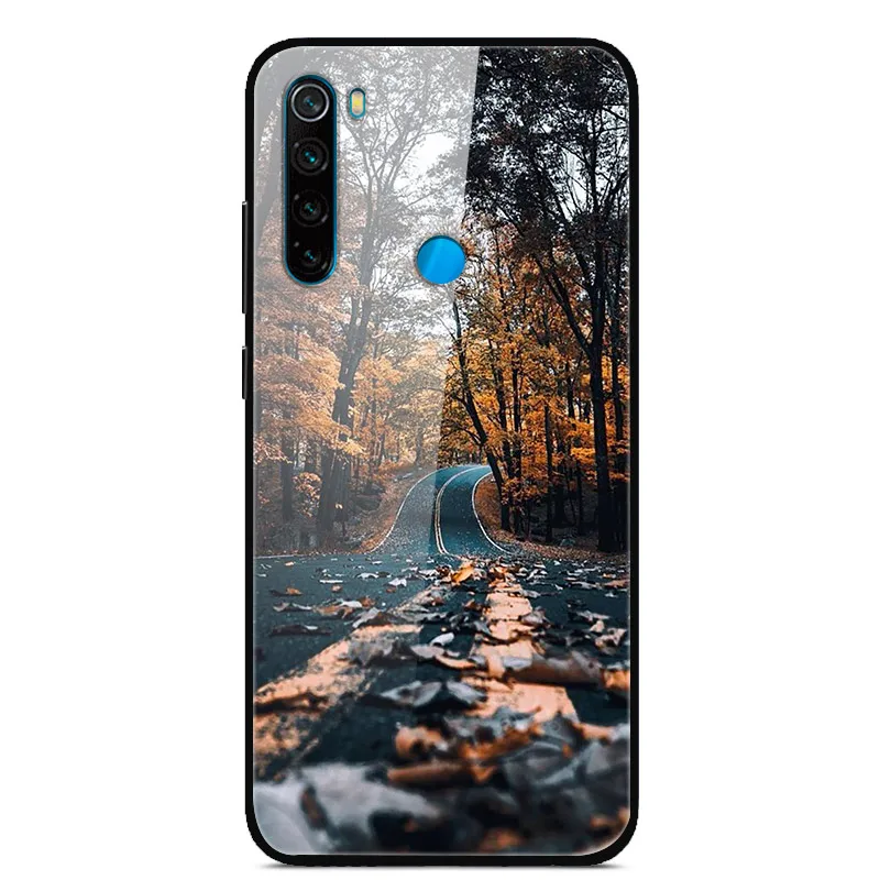 Для Xiaomi Redmi Note 8 T чехол из закаленного стекла жесткий чехол для телефона для Xiaomi Redmi Note 8 T Задняя крышка Redmi Note8T 8 T мягкий бампер