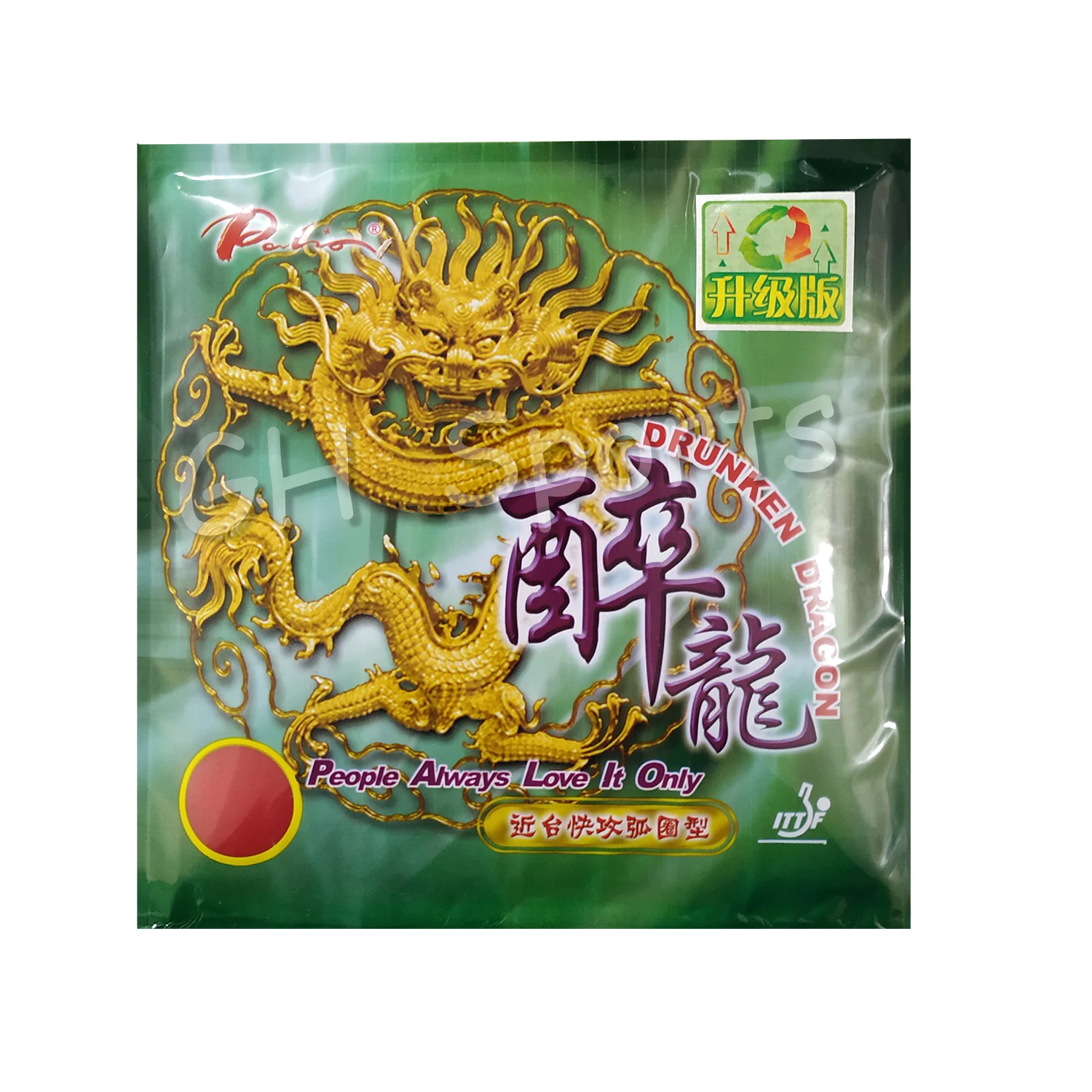 Palio Drunken Dragon Pips-в настольном теннисе PingPong резиновый с губкой