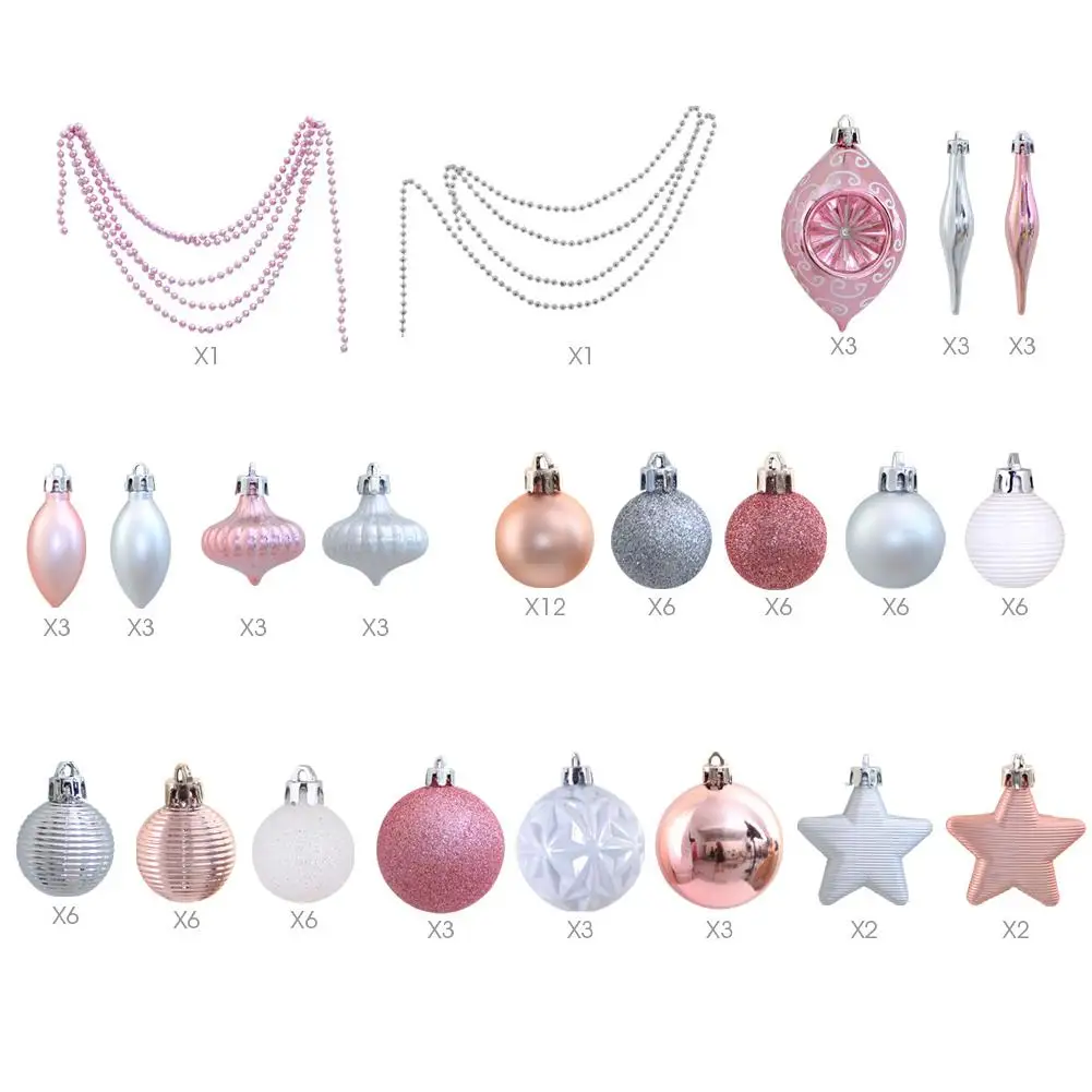 Hot 90 шт./компл. Рождественский шар украшение в ассортименте подвесные Подвески