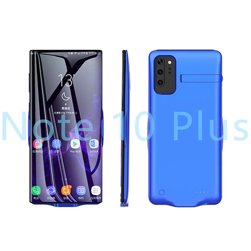 Чехол для зарядки, зарядное устройство, чехол для samsung Note 10, чехол для батареи для samsung Galaxy Note 10 Plus, внешний аккумулятор, чехол аккум