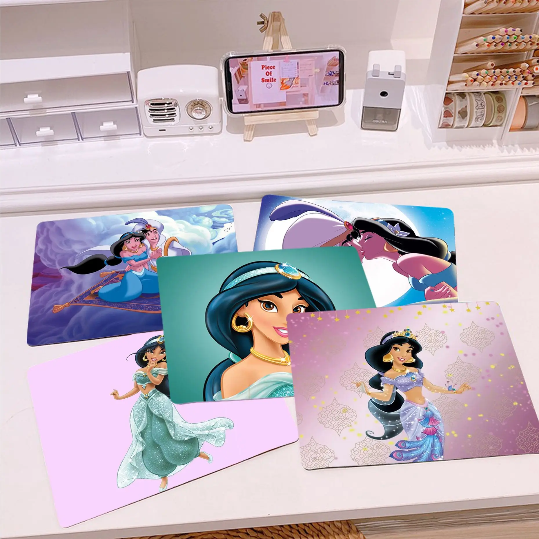 

My Favorite Disey Aladdin Jasmine princess DIY Design Pattern Game mousepad Top Selling Wholesale Gaming Pad mouse