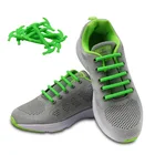 16 шт.компл. эластичные силиконовые шнурки, полукруглые силиконовые шнурки, специальные шнурки без завязок, резиновые шнурки для обуви