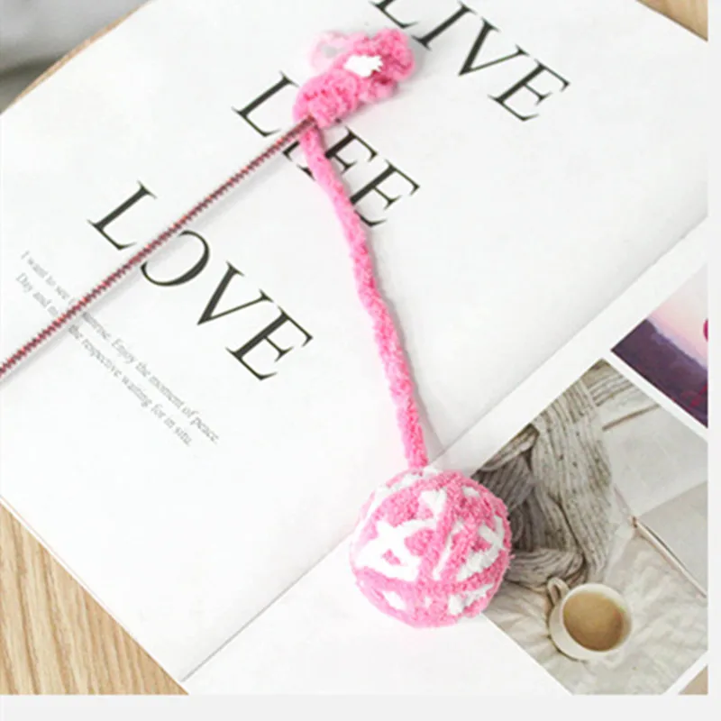 1 шт. шерстяными помпонами плетеные шарики Дразнилка игрушка для домашней собаки