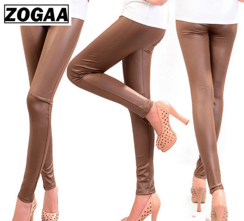 2019 новые кожаные женские колготки из искусственной кожи черные супер эластичные