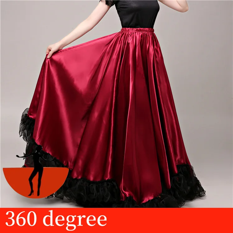 Танцевальный Костюм для фламенко для женщин Vestido Sevillana Gypsy Испания Фламенго леди танцевальное платье юбки фламенко сценическая танцевальная одежда SL1447 - Цвет: style 3 360