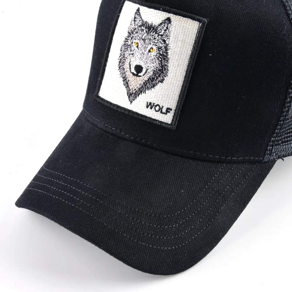 Бейсболка с животными Wolf сетчатая шляпа для мужчин и женщин мужские Снэпбэк