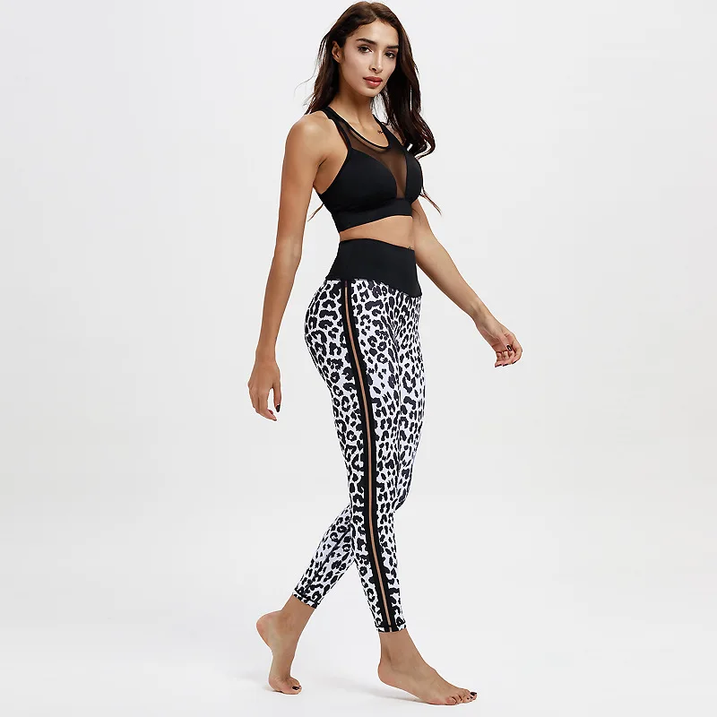 Оптовая продажа Леггинсы для йоги со змеиным рисунком сексуальные штаны девочек