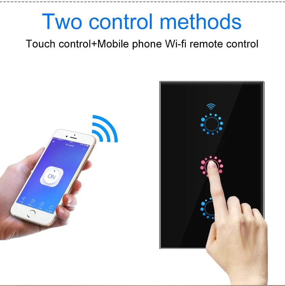 ASEER Ewelink/Tuya Smart Switch 1/2/3/4/5/6 Gang US WIFI AC90-250V ЕС светильник поддержка Alexa Google Voice Contro |