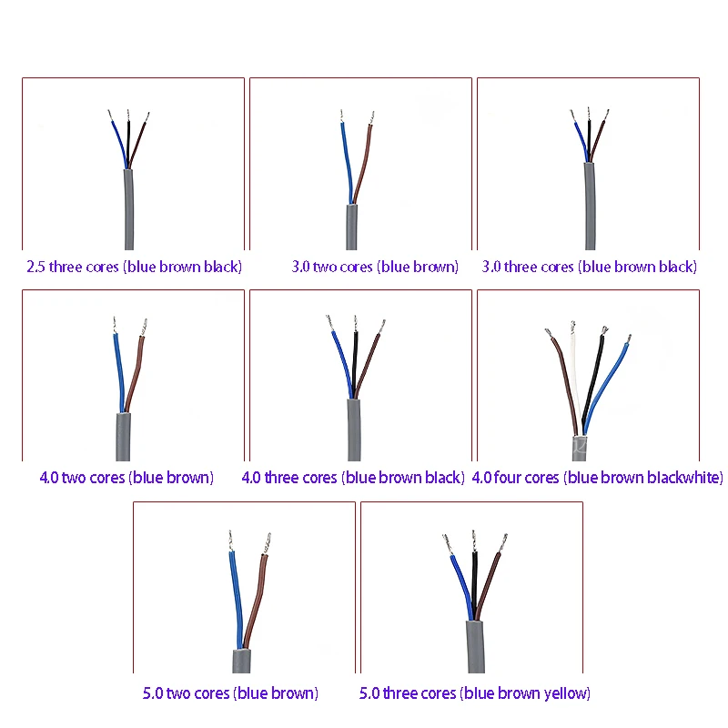 

Мощность шнур датчик приближения специальный кабель 2-3-4-core 2,5/3,0/4,0/5,0