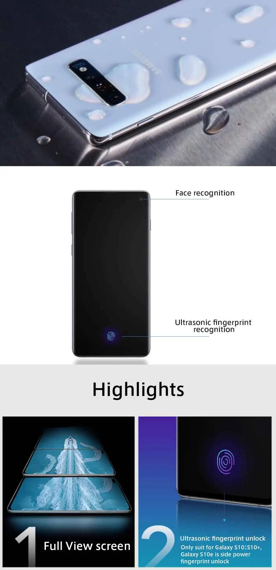 Verizon версия samsung Galaxy S10 G973U 8 ГБ 128 Гб мобильный телефон Snapdragon 855 6," 4 камеры Android 9 4G LTE телефон