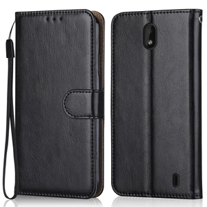 Folio Luxury Leather Case for On NOKIA 1 TA-1047, TA-1060, TA-1056, TA-1079, TA-1066 Wallet Stand Flip Case Phone Bag with Strap