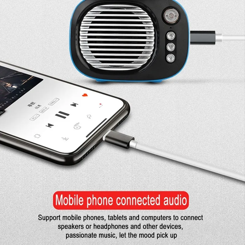 Аудиокабель Type C с переходником на 3 5 мм Кабель адаптер для колонок автомобильные