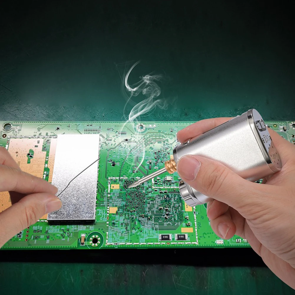 Портативный Перезаряжаемый паяльник беспроводной с USB-батареей мощностью 1-75 Вт