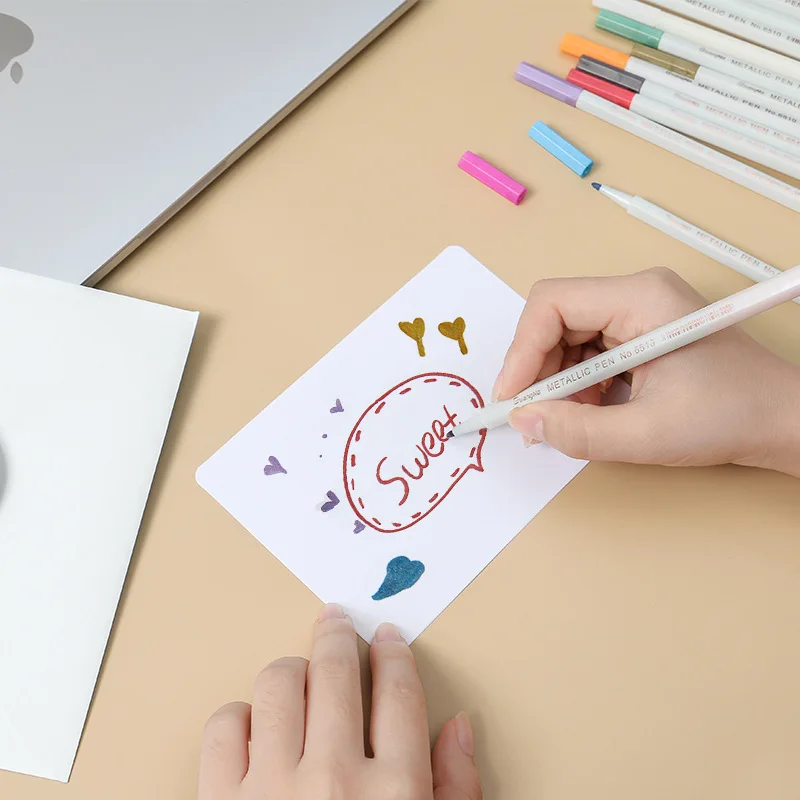 

Colorful Metal Paint Marker Pen Set 10/12/15/20/30 Color Sketch Art Marker Pen for Student DIY Drawing Painting School Supplies