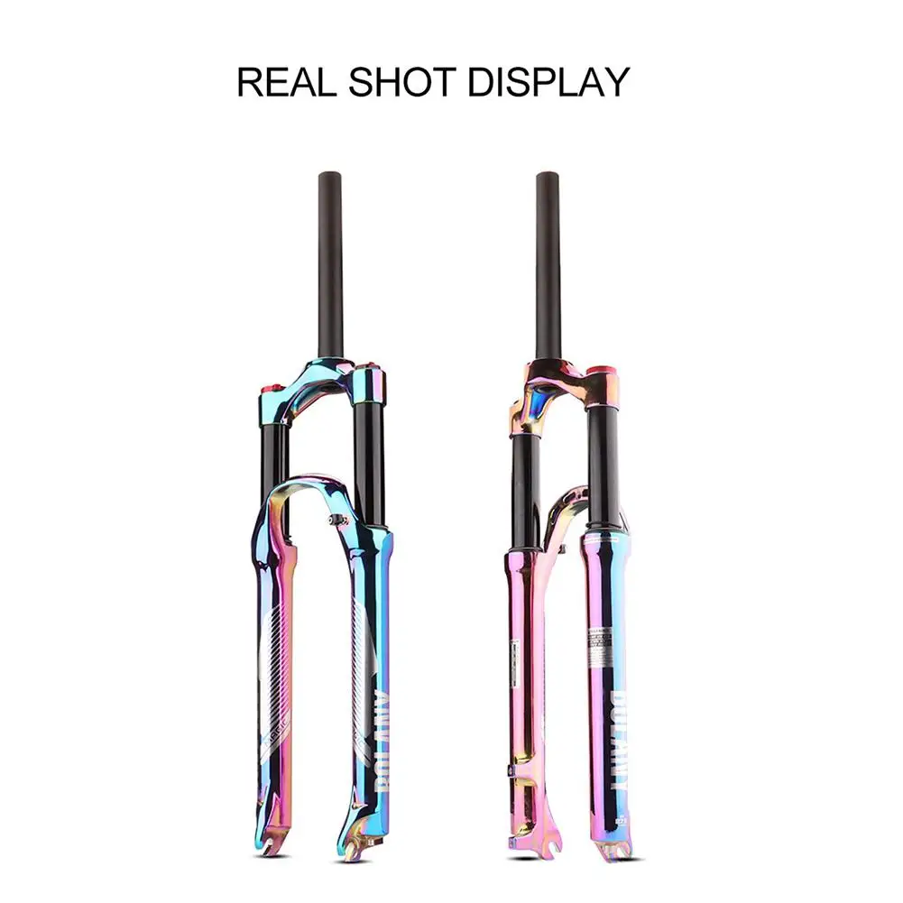 

Bike Fork 27.5/29 Inch Supension Air Vacuum Plating Mtb Bike Fork Aluminum Alloy 120mm Bicycle Accessories