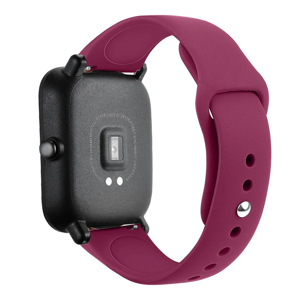 20 мм силиконовые браслеты для Xiaomi Huami Amazfit GTS Bip BIT PACE Lite Youth smart watch band для Garmin vivoactive 3 ремешок для часов