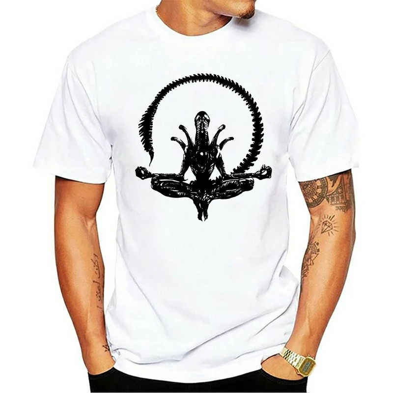 Футболка Alien yoga xenomorph вдохновленная классическим фильмом модная крутая футболка