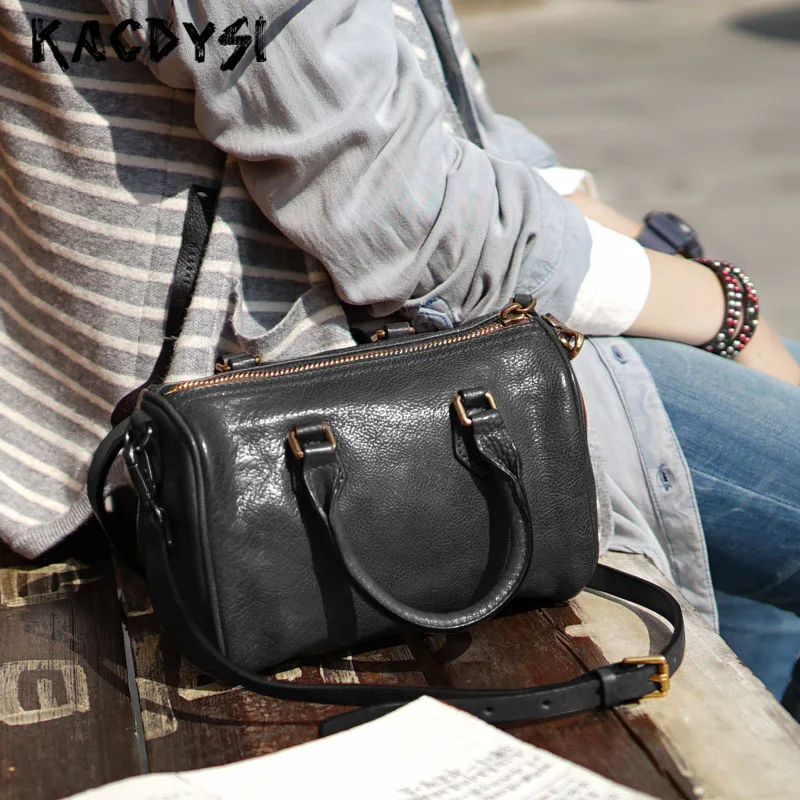 Famous Brand Luxury 100% Genuine Leather Ladies Handbag Modern Stylish Women Tote Shoulder Purse Cowhide Messenger Bag Body Bags | Багаж и