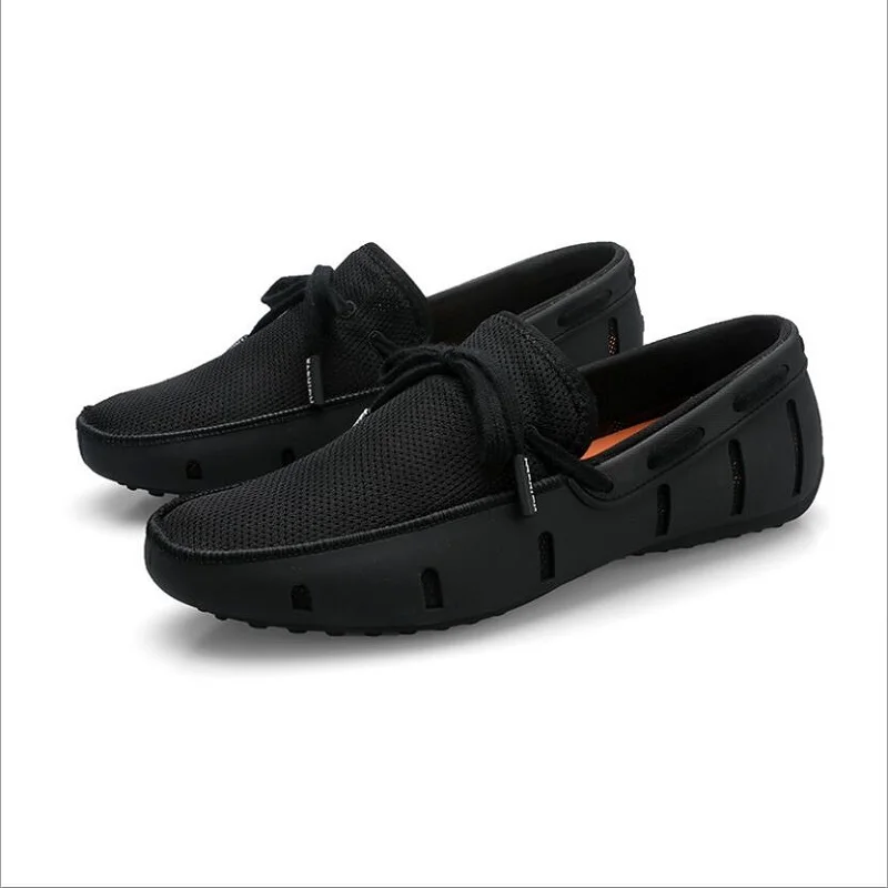 New Durable Man Lace Loafers Swims Casual Beach Breathable Driving Shoes For Men Penny Mesh Comfortable | Обувь