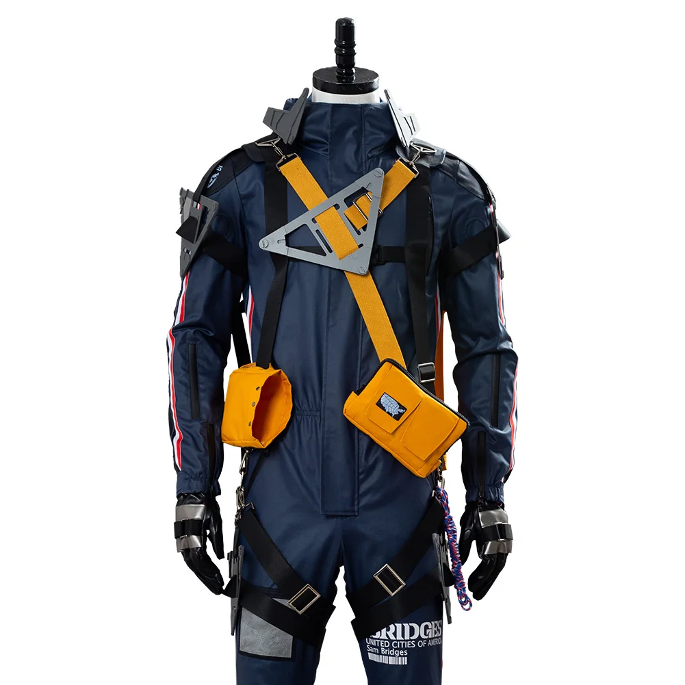 

Norman Reedus Cosplay Costume Death Costume Stranding Sam Uniform Suit Bag Prop Halloween Carnival Costumes