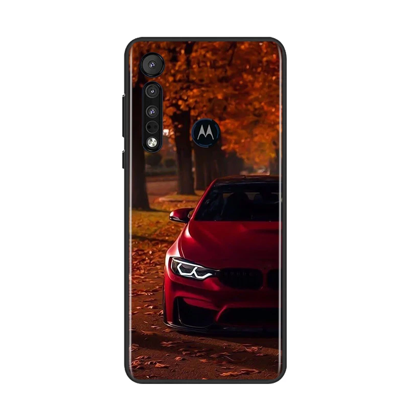 

Hot Sports Cool Cars for Motorola G9 G8 G Edge One E7 E6 Power Lite Marco Hyper Fusion Plus Play Black Phone Case